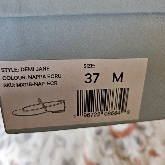 Margaux The Demi Jane Nappa Ecru Size 37 - Picture 3 of 4